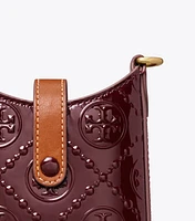 T Monogram Patent Embossed Phone Crossbody