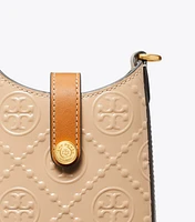 T Monogram Patent Embossed Phone Crossbody