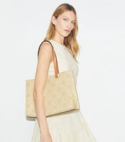 T Monogram Pebble Tote