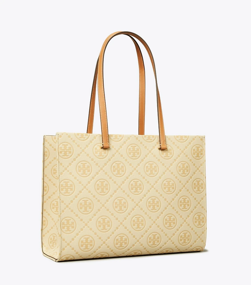 T Monogram Pebble Tote