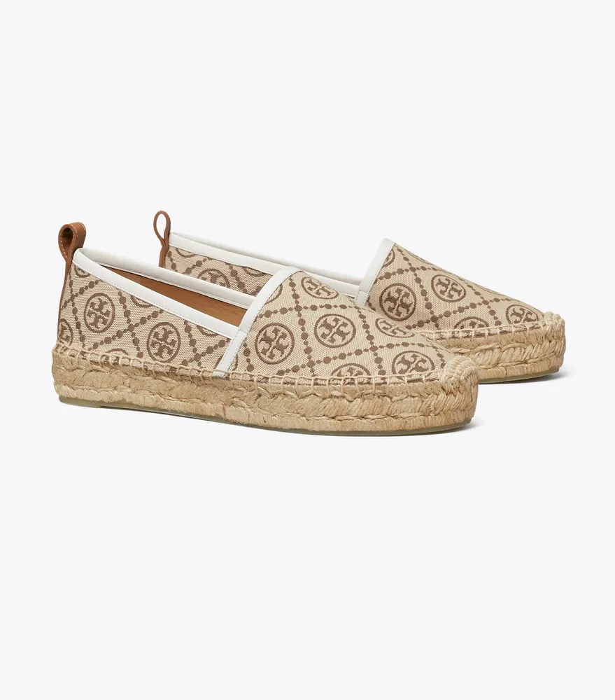 T Monogram Platform Espadrille