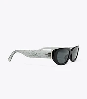 T Monogram Rectangle Sunglasses