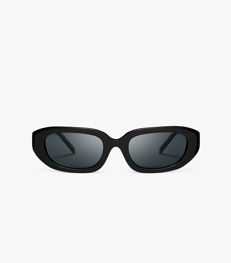 T Monogram Rectangle Sunglasses