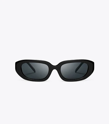 T Monogram Rectangle Sunglasses