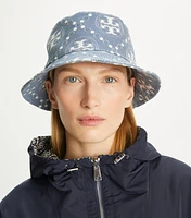 T Monogram Short Brim Bucket Hat