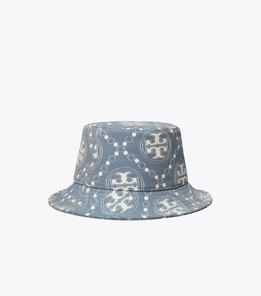 T Monogram Short Brim Bucket Hat