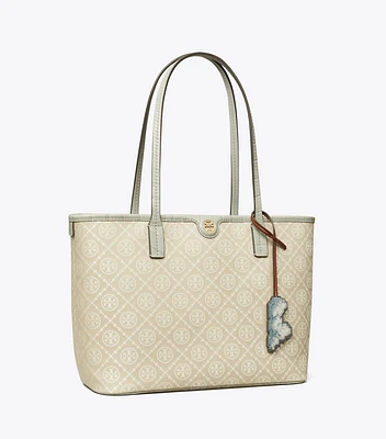 T Monogram Small Cloud Zip Tote