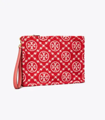 T Monogram Terry Pouch