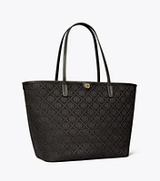 T Monogram Zip Tote