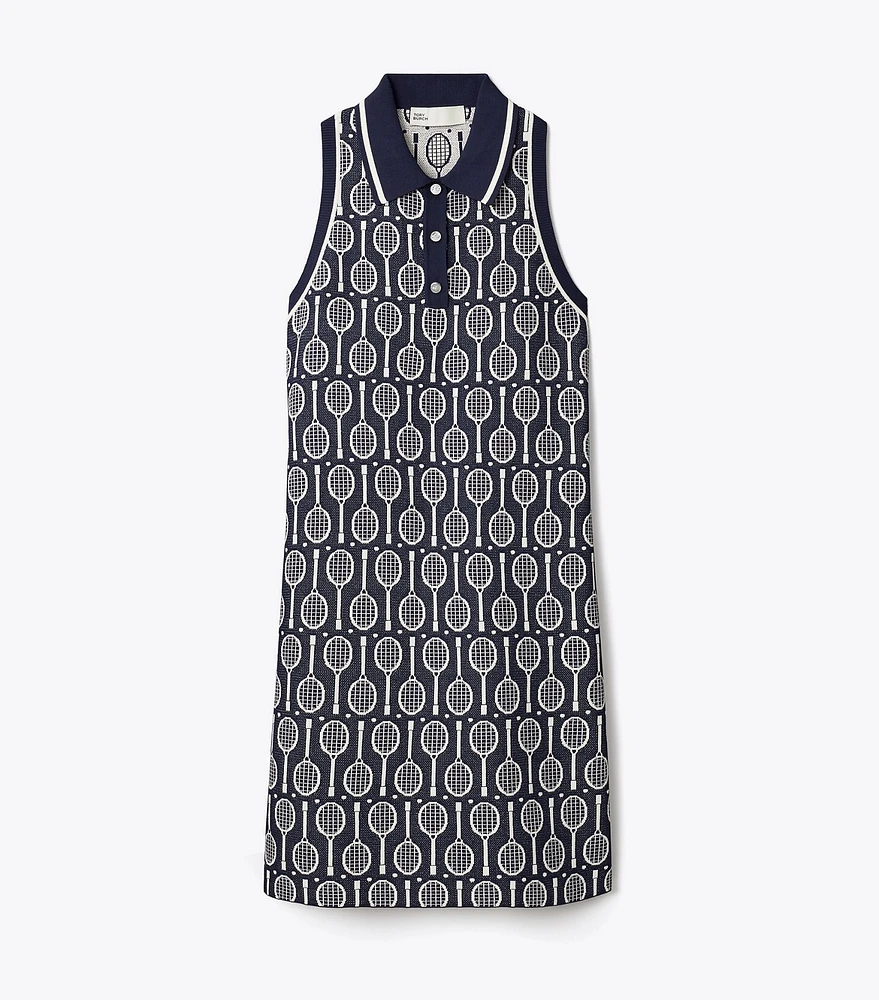 Tech Knit Polo Tank Dress