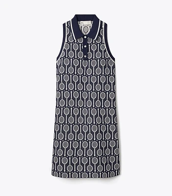 Tech Knit Polo Tank Dress