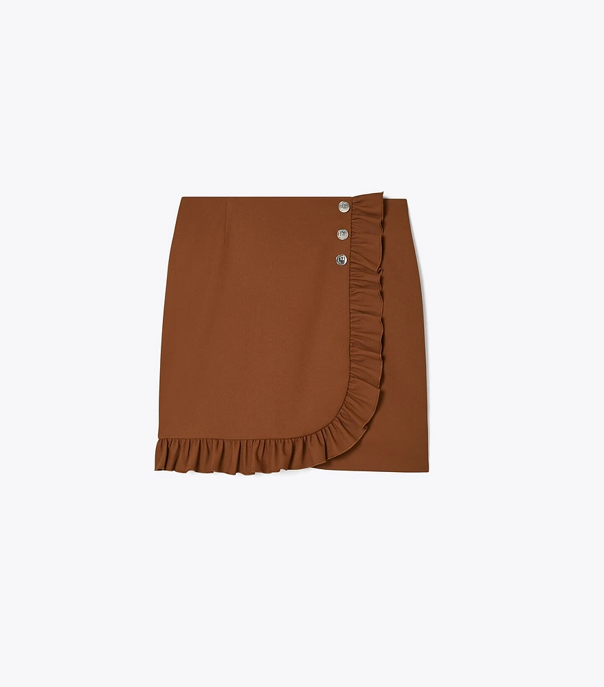 Tech Twill Ruffle Golf Skirt