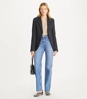 Textured Crepe Blazer