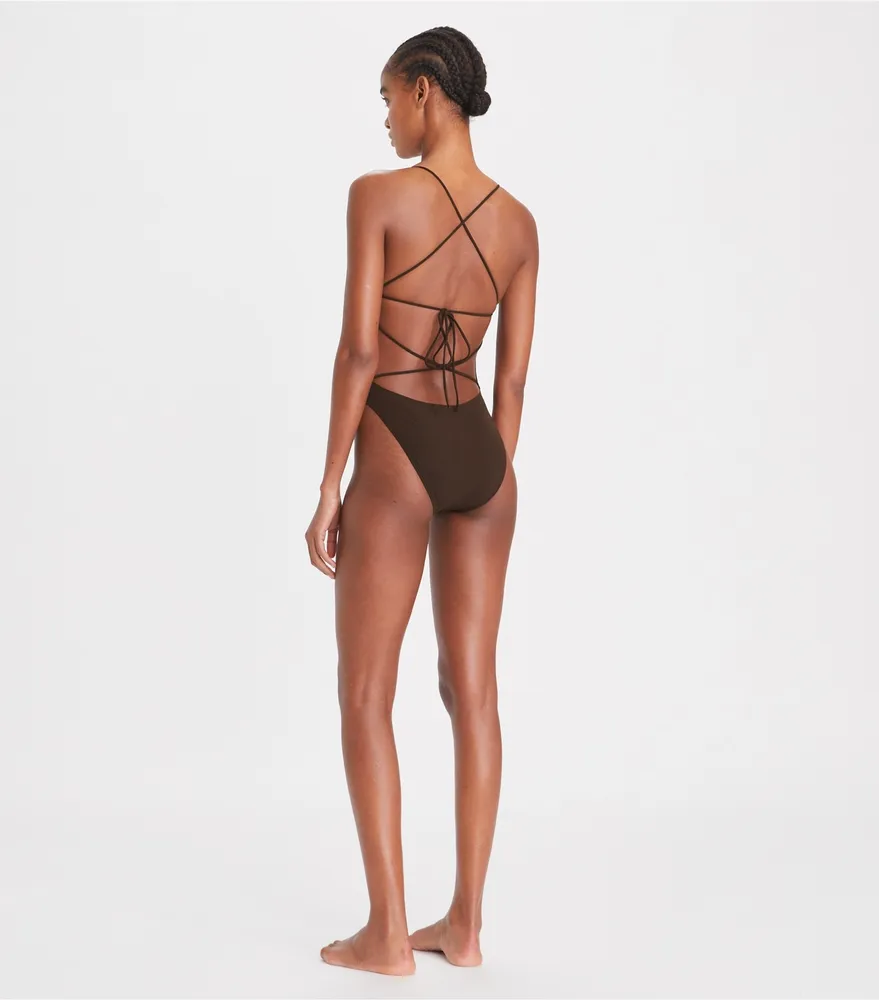 Tie-Back One-Piece Swimsuit