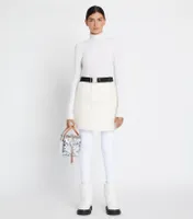Tissue-Seamless Long-Sleeve Mockneck