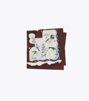 Tory's Chalet Silk Square Scarf 