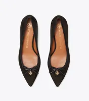 Tory Charm Suede Pump