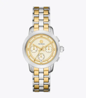 Tory Chronograph Watch, Two-Tone Gold/Stainless Steel