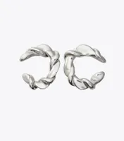 Twisted T Loop Earring