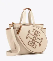 Two-Tone Canvas Tennis Tote