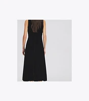 V-Neck Velvet Dress