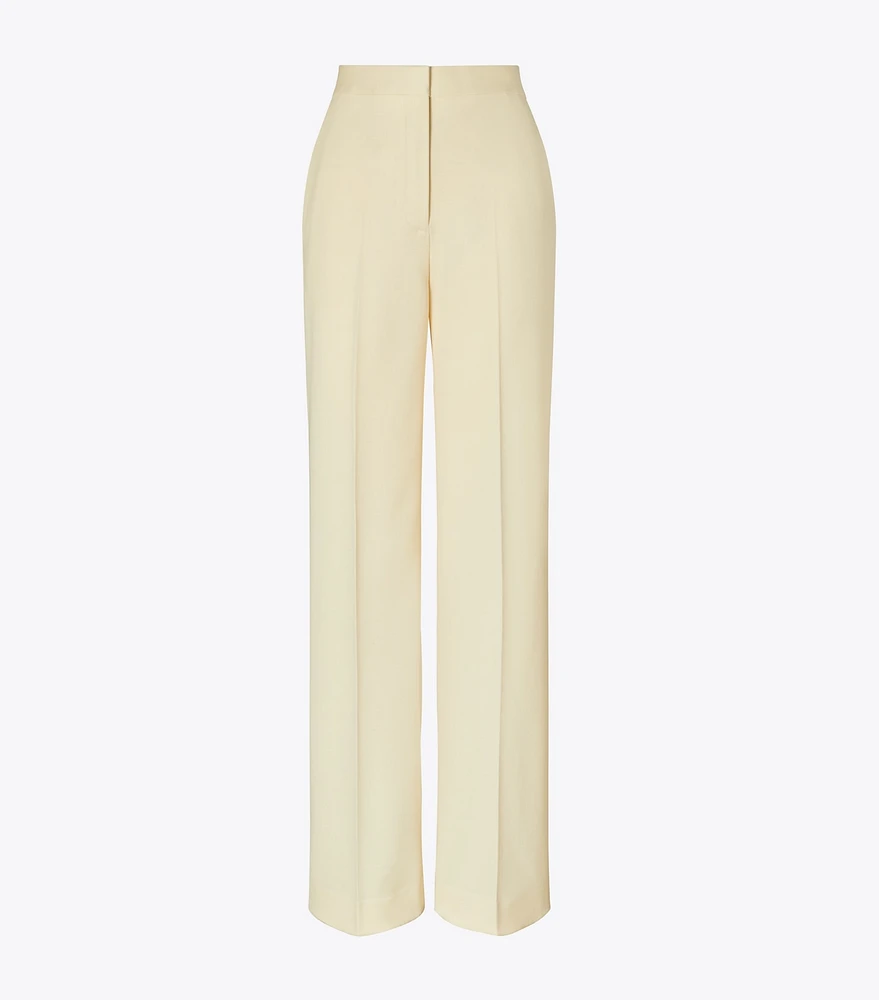 Wide Leg Twill Pant