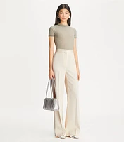 Wide Leg Twill Pant