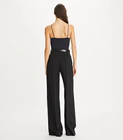 Wide Leg Wool Pant