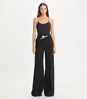 Wide Leg Wool Pant