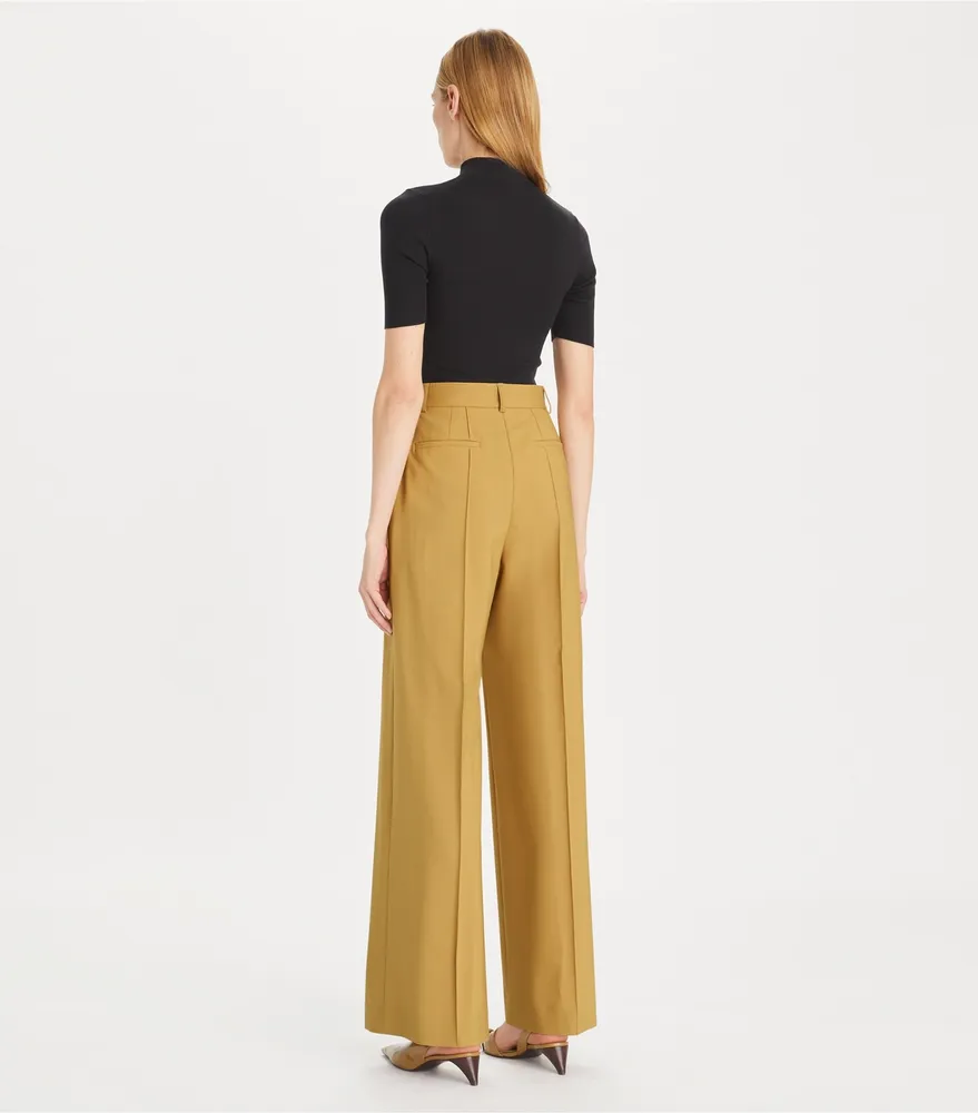 Wool Wide Leg Pant