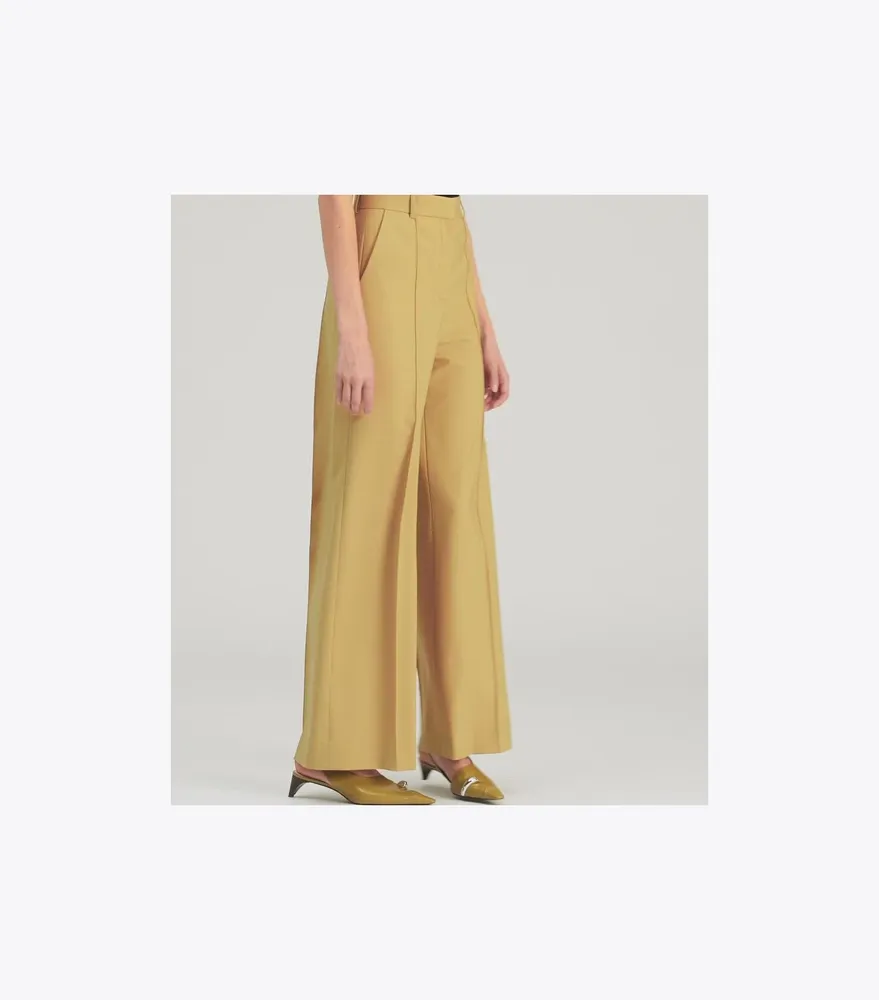 Wool Wide Leg Pant