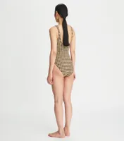 Woven Clip Tank Suit