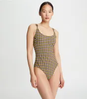 Woven Clip Tank Suit