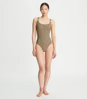 Woven Clip Tank Suit