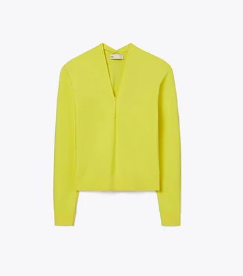 Zip Viscose Sweater