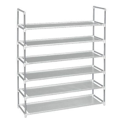 Simply Essential™ 6-Tier Fabric Shoe Rack in Grey