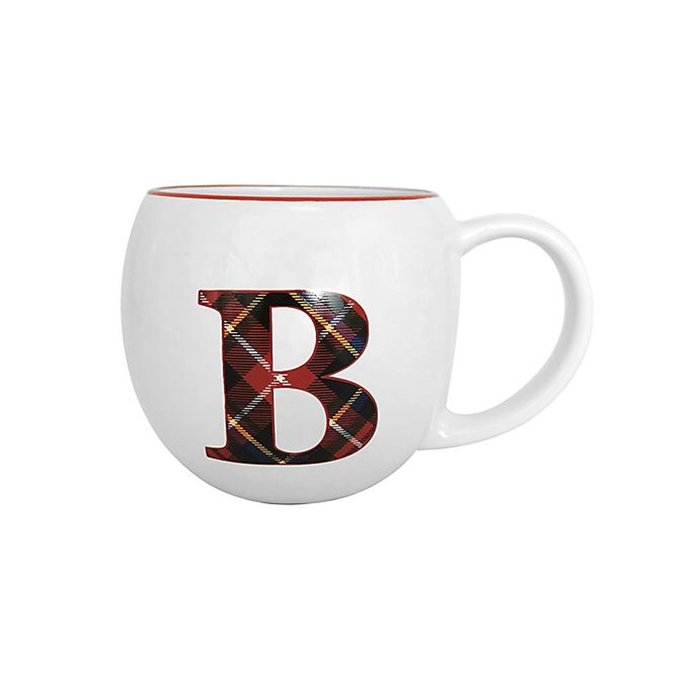 Bee & Willow™ Plaid Monogram Letter Coffee Mug | The Summit