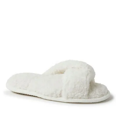 Nestwell™ Women's Cozy Teddy Sherpa Twisted Vamp Slippers
