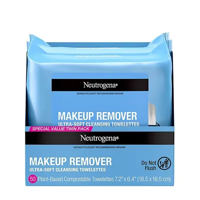 Neutrogena® 50-Count Makeup Remover Cleansing Towelettes 2-Pack