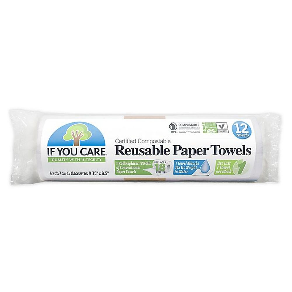 Bed Bath & Beyond If You Care® 12-Count Reusable Paper Towels | The Summit