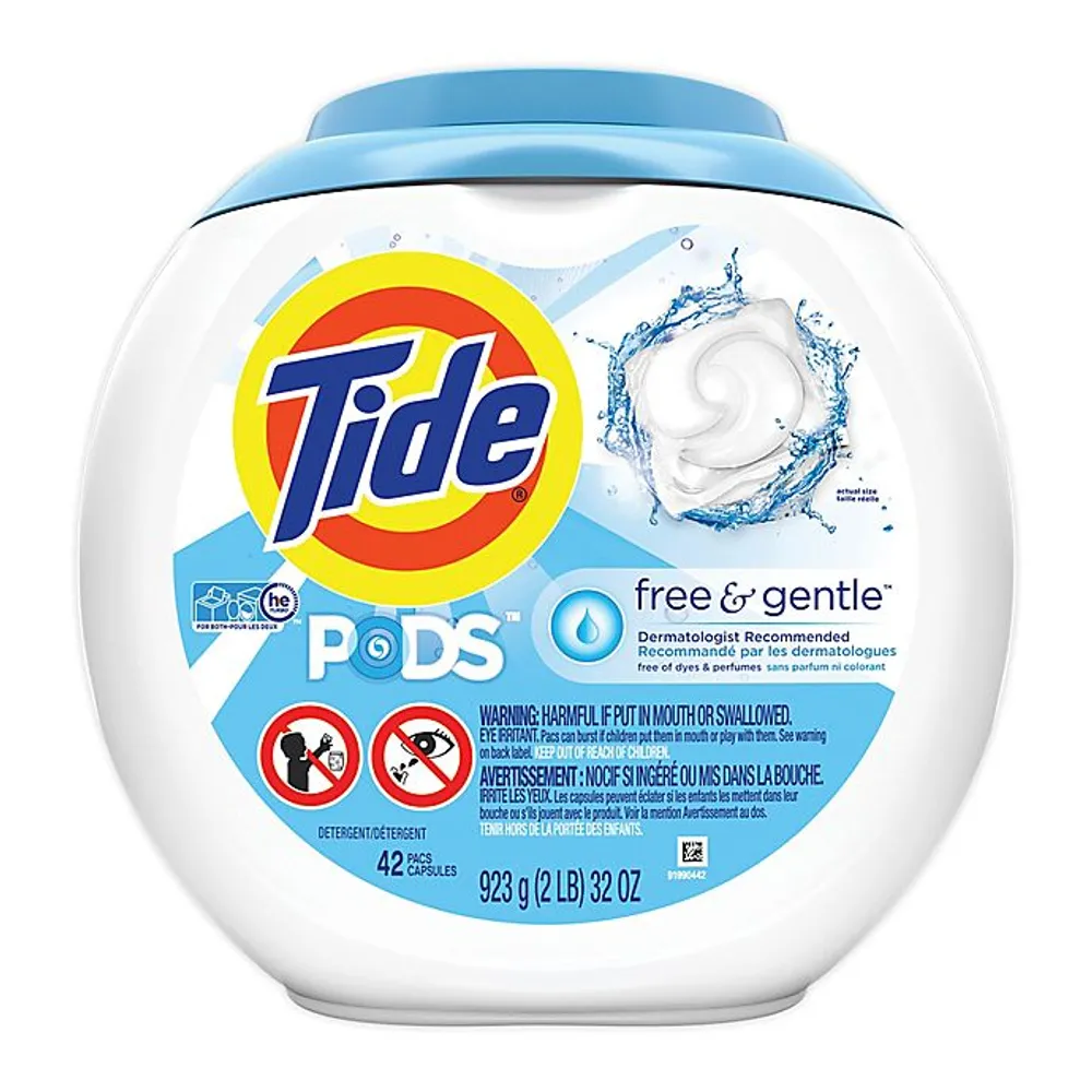 Tide® PODS™ 42-Count Free & Gentle Liquid Laundry Detergent Pacs | The  Summit