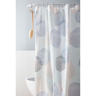 Simply Essential™ Overlapping Circles PEVA Shower Curtain
