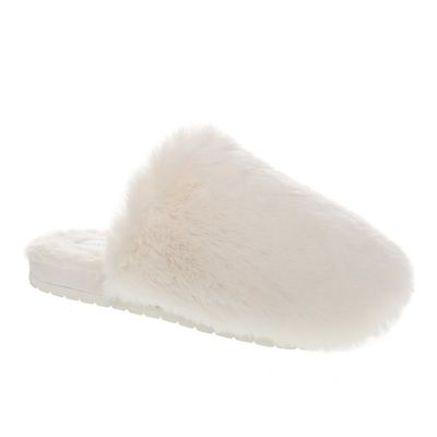 Nestwell™ Women's Fur Fleece Memory Foam Slippers Coconut Milk