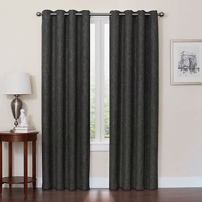 Design Solutions Quinn Grommet 100% Blackout Curtain Panel (Single)