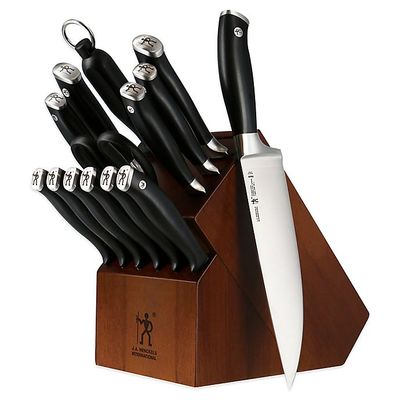 HENCKELS Forged Elite 15-Piece Kitchen Knife Block Set