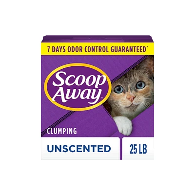 Scoop Away Clumping Clay Cat Litter - Unscented, Low Dust
