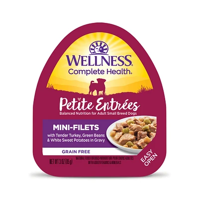 Wellness® Petite Entrees Small Breed All Life Stage Wet Dog Food - Natural, Grain Free, Mini-Filets