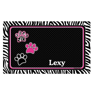 Drymate® Zebra Print Personalized Placemat