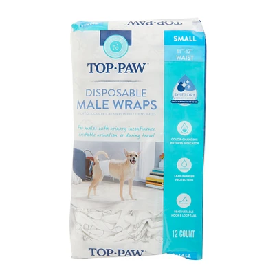 Top Paw® Disposable Male Wrap Dog Diapers