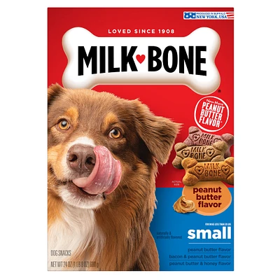 Milk-Bone Dog Treat All Ages - Peanut Butter, Honey, Bacon